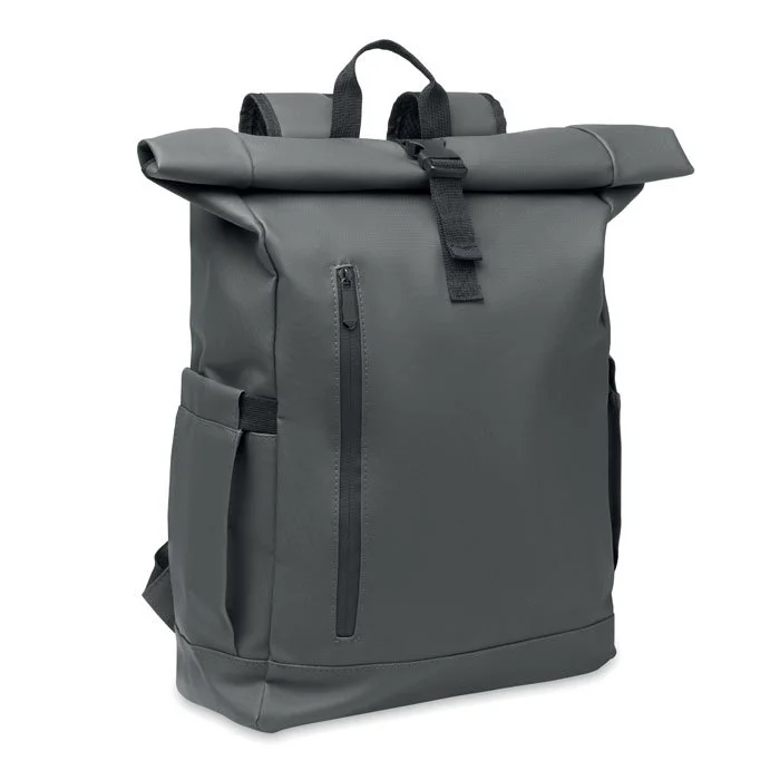 25 x Custom Branded Roll Top Backpacks - Eco Friendly Backpack - Image 2
