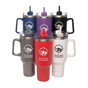 50 x Trendy Large Insulated Cup | 1L Custom Reusable Travel Cup