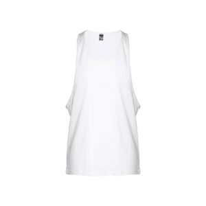 THC IBIZA WH. Men's split-sleeve cotton T-shirt with dropped armholes