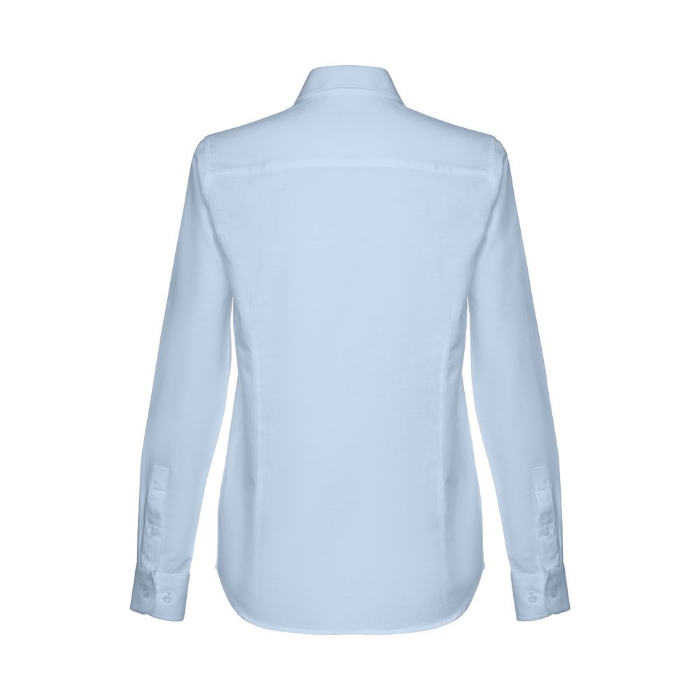 THC TOKYO WOMEN. Women's long-sleeved oxford shirt with pearl coloured buttons