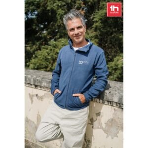 THC HELSINKI. Men's Polar fleece jacket with elasticated cuffs