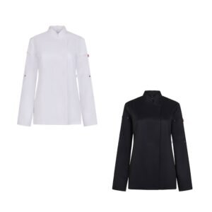 VL THOTH. Women's kitchen jacket (190 g/m²) made from cotton (35%) and recycled polyester (65%)