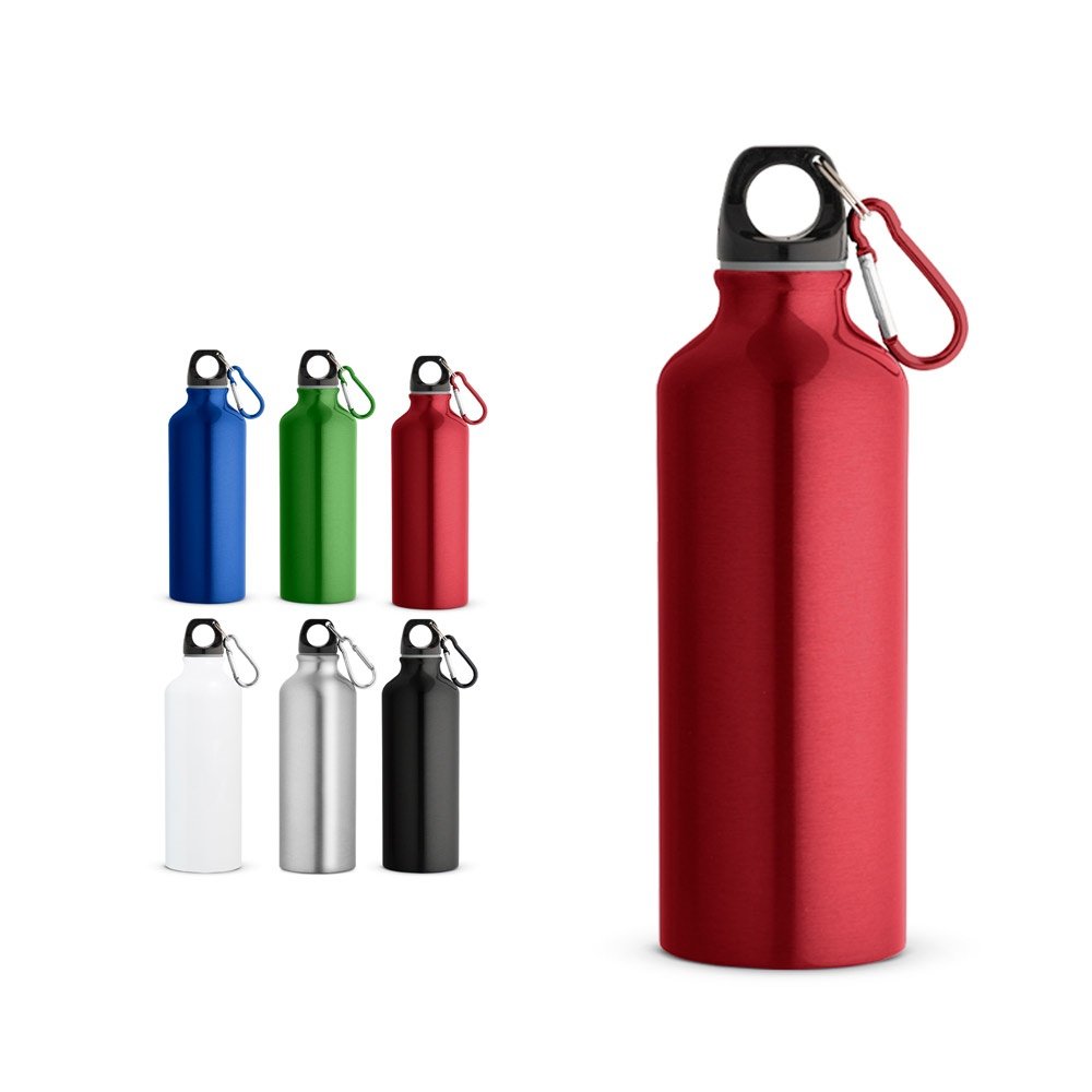 RE-LANDSCAPE M. Recycled aluminium (100% rAL) bottle with carabiner 530 mL