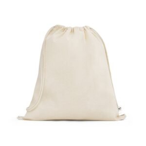 BELIZE. 100% organic cotton drawstring bag (140 g/m²)