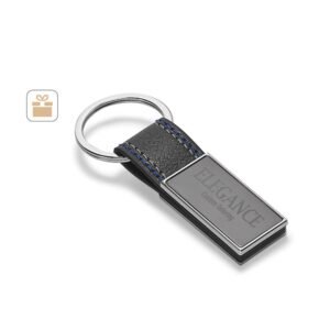 BALE. Metal and PU keyring