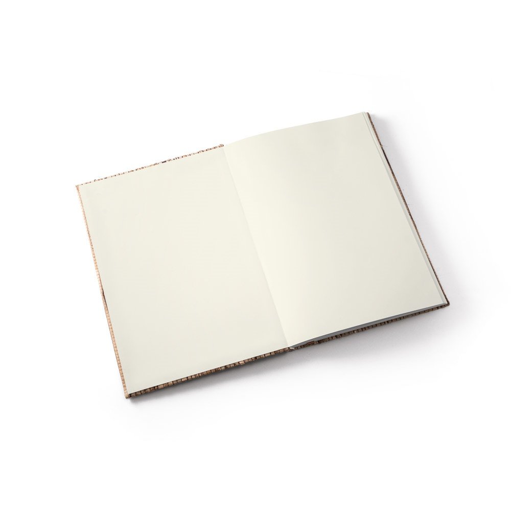 NERUDA. A5 notebook with hardcover made from natural straw fibres