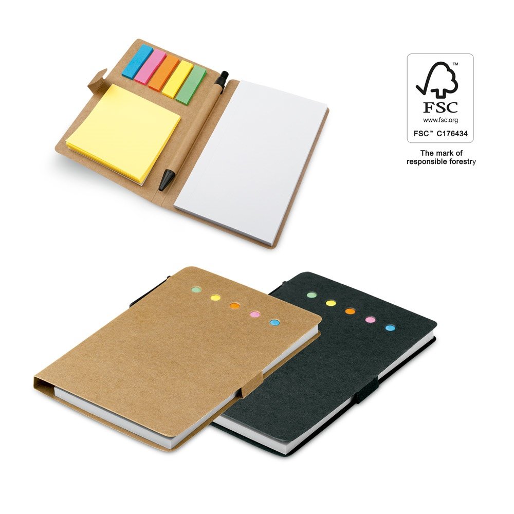 COOPER. Coloured sticky notepad with 6 sets