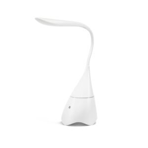 GRAHAME. Portable desk lamp with speaker and 5-hour battery life in recycled ABS (100% rABS)