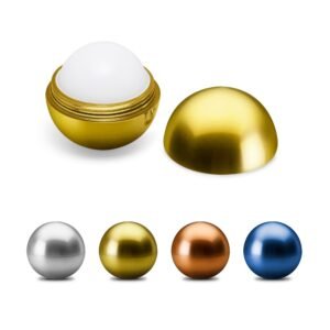 ALBA. Lip balm with ABS round-shaped packaging