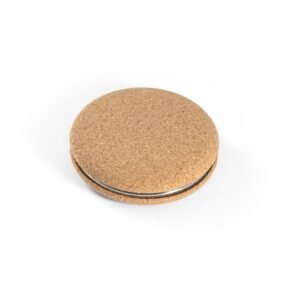 TILBURY. Folding cosmetic mirror in cork