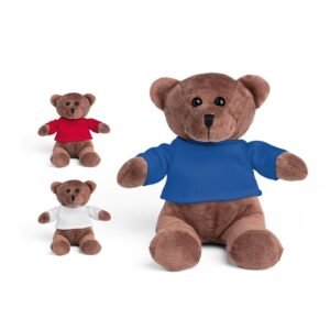 BEAR. Polyester plush toy, with a bear shape and T-shirt