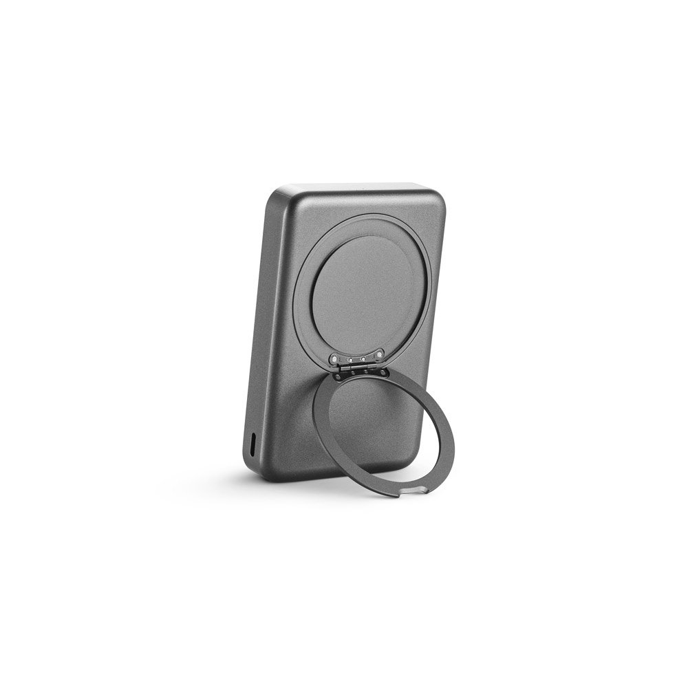WARSHEL 10. 10'000 mAh magnetic power bank with 15W superfast wireless charger in recycled ABS (100% rABS) with stand