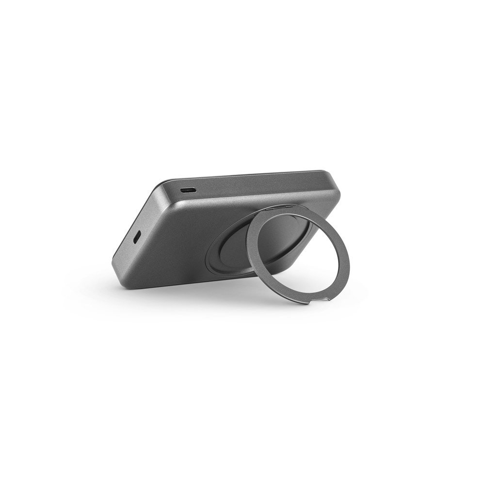 WARSHEL 10. 10'000 mAh magnetic power bank with 15W superfast wireless charger in recycled ABS (100% rABS) with stand