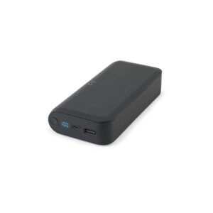 BECKER 20. 20.000 mAh power bank in recycled ABS (100% rABS) with 15W superfast wireless charger