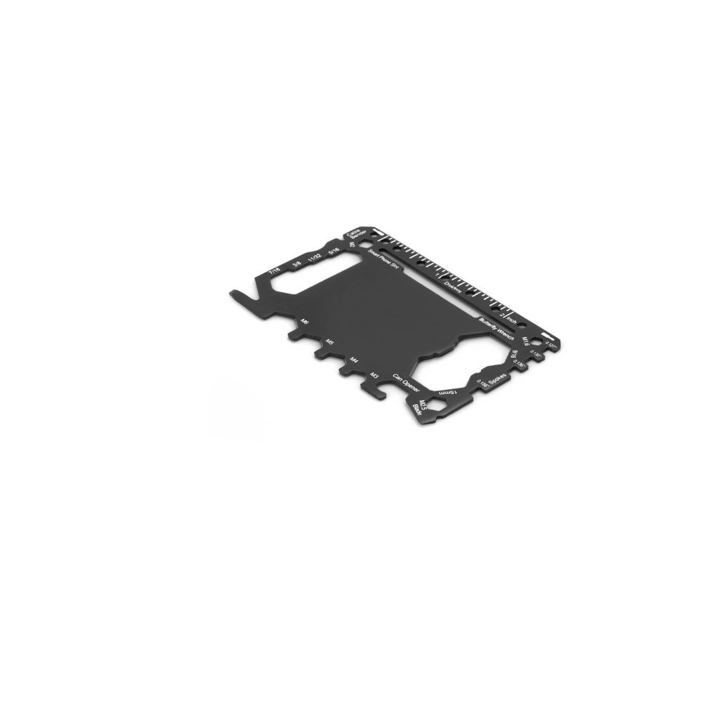 PEEBLES. Stainless steel multifunction card with 20 functions