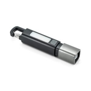 WIGGINS. ABS torch, with a 2 W LED light (53 lumens) at the front and a COB light (53 lumens) at the top