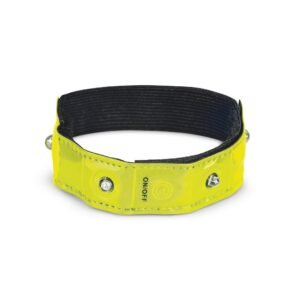 VISIBLE. Reflective armband with 4 red LEDs