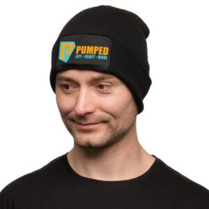Recycled Rectangular Patch Beanie Hat