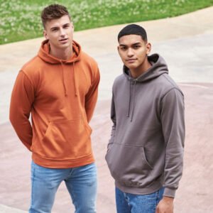 Mens College Cotton and Polyester Hoodie