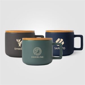 Café Virtuoso Ceramic Bamboo Lid Mug – 355 mL - Ceram-X
