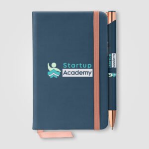 Miller Softy Rose Gold Notebook & Crosby Pen Gift set