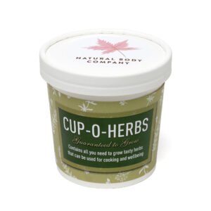 Branded White Cup-O-Herbs Grow Kit
