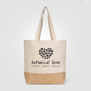 Rio™ Shopper Tote Bag - 5 oz. Recycled Cotton Blend with Jute